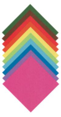 Folia Vouwblaadjes Gekleurd 10 x 10 cm (100 Blaadjes)