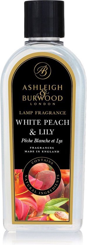 Ashleigh &amp; Burwood Navulling - voor geurbrander - White Peach &amp; Lily - 500 ml