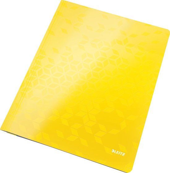 Leitz WOW A4 Cardboard File Yellow