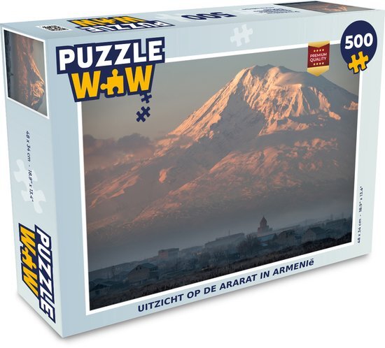 MuchoWow Puzzel Uitzicht op de Ararat in Armenië - Legpuzzel - Puzzel 500 stukjes - Sinterklaas cadeautjes - Sinterklaas voor grote kinderen