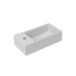 Riho Livit Tiny Wash fontein - 41x20.5x10.5cm - kraangat links - kunstmarmer wit W012002005