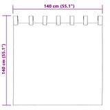 VidaXL Blackout Gordijnen met Ringen 2 stuks Groen 140 x 140 cm Polyester