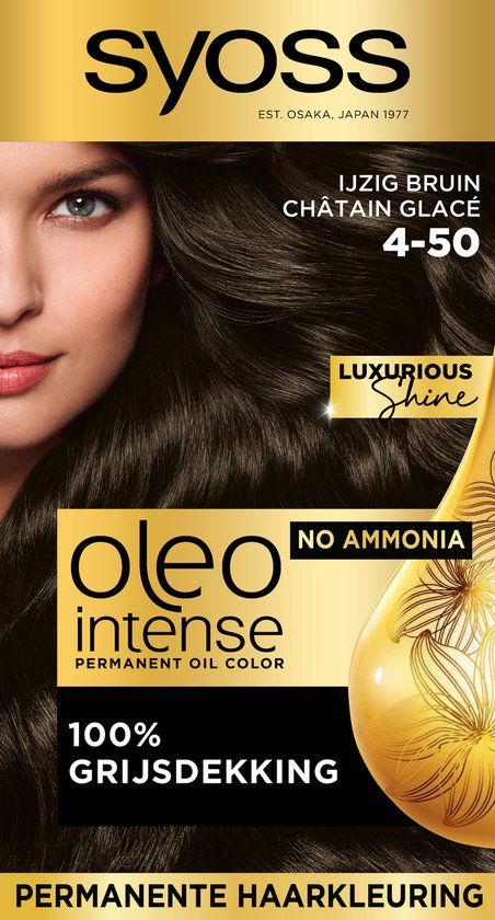 SYOSS Oleo Intense 4-50 Ijzig Bruin Permanente Haarverf - 1 stuk