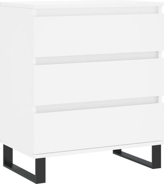 vidaXL Dressoir 60x35x70 cm bewerkt hout wit