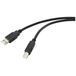 Renkforce RF-5720400 USB-kabel USB 2.0 USB A naar USB B 15 m Zwart