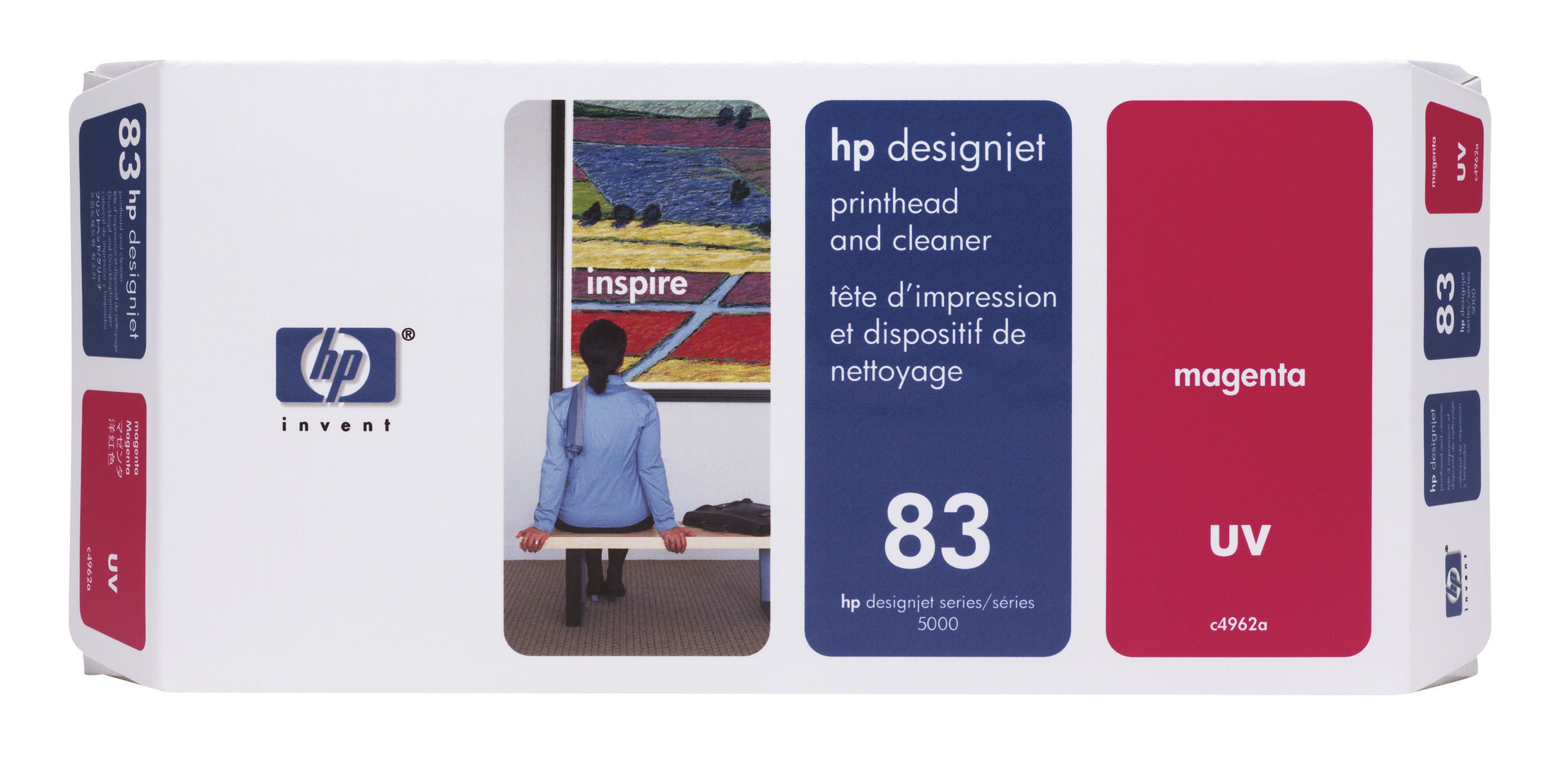 HP 83 magenta DesignJet UV-printkop en printkopreiniger