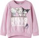 NAME IT NMFABARA HELLOK NREG SWEAT BRU NOOS SKY Pull pour fille