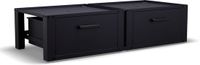 Bodo® Wasmachine Verhoger Dubbel met Lade Zwart 127x54x31cm