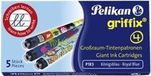 Pelikan griffix inktpatronen, blauw, 5 stuks