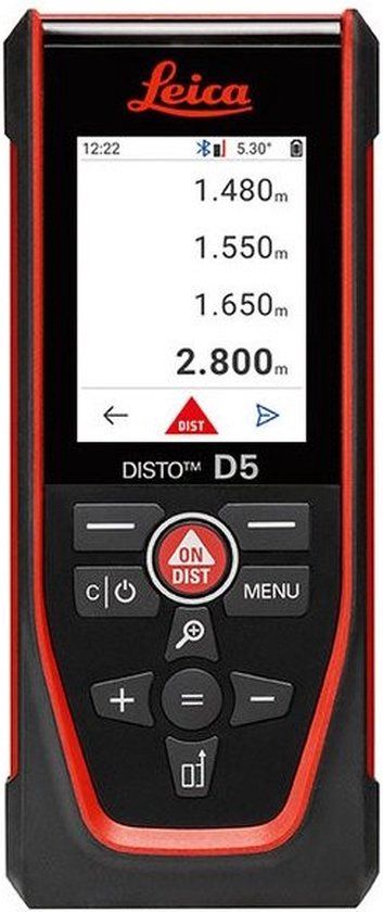 Leica Disto D5 Afstandsmeter - Bluetooth - 200m - IP54