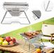 Hong Kong Baijing Technology Limited BBQ au charbon de bois simple – Barbecue pliable avec montage rapide et hauteur réglable