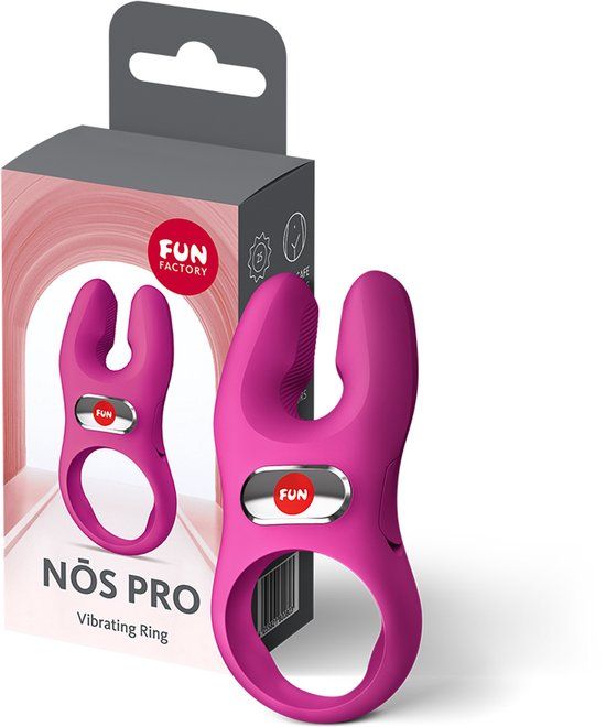 Fun Factory Nos Pro | vibrerende penisring voor koppels | 2 motoren & 7 vibratieprogramma's | clitorisstimulatie | IPX7 | USB-C