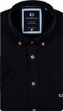 Giordano Heren Korte Mouwen Liquid Cotton Overhemd Navy