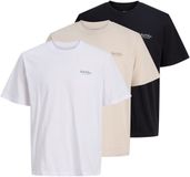 JACK & JONES JJEARCHIVE GRAPHIC TEE SS O-NECK 3PK MP Heren T-shirt XXL Katoen Wit