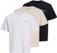 JACK & JONES JJEARCHIVE GRAPHIC TEE SS O-NECK 3PK MP Heren T-shirt XXL Katoen Wit