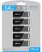 PNY Attaché X clé USB 3.2, 5 pièces, 64 Go, jusqu'à 130 Mo/s