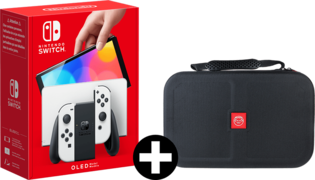 Nintendo Switch Oled Wit + Qware Carry Bag wit