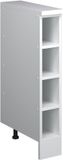 Vicco Schuin dak kast Rion, Wit/Wit, 15 x 46 cm