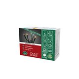 Konstsmide Micro LED lichtsnoer, gelast, 20 kleurrijke diodes, 24V interne transformator, donkergroene kabel - 6351-520
