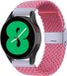 By Qubix Qubix - Braided Nylon Smartwatch Bandje - Roze - 20mm - Geschikt voor Garmin Vivomove 3 / HR / Luxe / Sport / Style / Trend