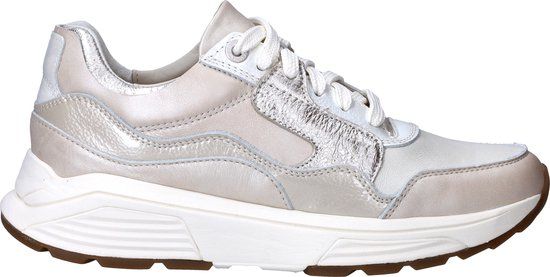 Xsensible Golden Gate Lady Soft Pearl Beige Women's Lace-up Shoes - Size 40