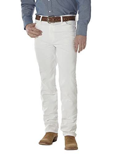 Wrangler Men's Jeans Cowboy Cut Slim Fit - White - 29W / 32L