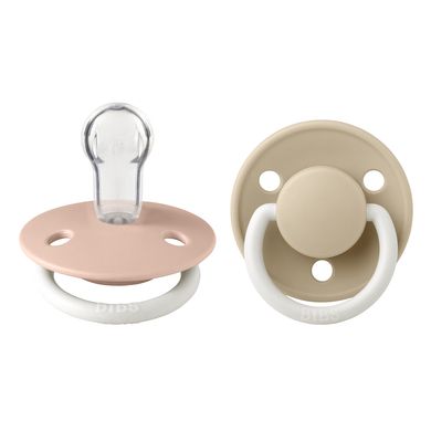 BIBS Soother De Lux Blush & Vanilla Glow 0-36 months, 2 pieces