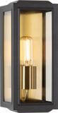 KS Verlichting Residence Residence Muurlamp Zwart/Messing