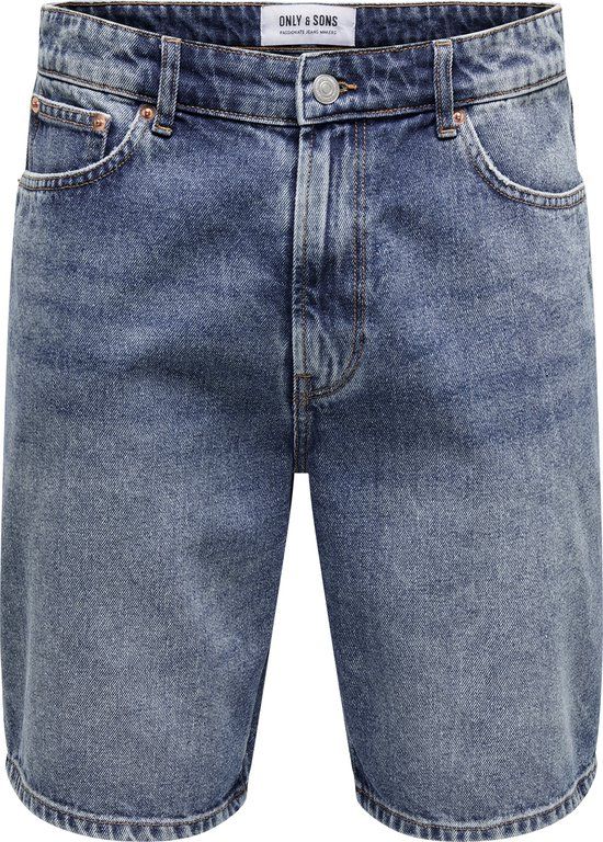ONLY & SONS ONSFADE Denim Shorts Medium Blue Denim