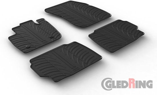 Gledring Rubbermatten Ford Mondeo 2015- (T profiel 4-delig + montageclips)