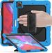 Casecentive Handstrap Pro Hardcase with handstrap iPad Pro 12.9 2022 / 2021 / 2020 / 2018 blue