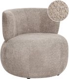 Beliani VOLDA - Fauteuil - Taupe - Chenille