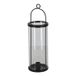 Esschert Design WL95 Bougeoir Verre, Fer Noir, Transparent