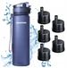 AQUAPHOR CITY bouteille filtrante, 800 ml, bleu foncé + 5 cartouches filtrantes