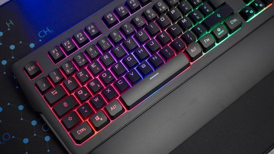 The G-Lab Keyz Palladium Gaming Keyboard USB AZERTY French Black