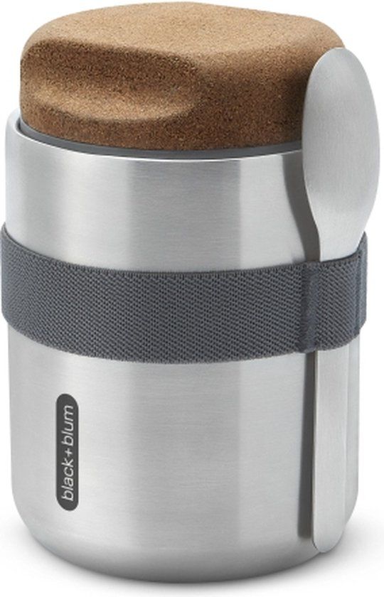 Black+Blum RVS Thermos Voedselcontainer - 550ml - Grijs