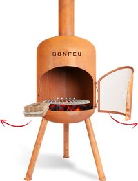 BonFeu BonBono Roest (H 165 Ã˜ 45 cm bruin