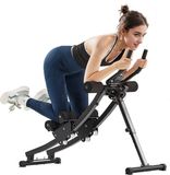 VEVOR Ab Machine Home Fitnessapparatuur Buiktrainer Buikspiertrainer 200kg, Zwart