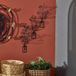 Hanah Home Stijlvolle zwarte decoratieve metalen wandaccessoireset (3 stuks)
