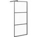 Maison Exclusive Paroi de douche 80x195 cm Noir dépoli Verre ESG