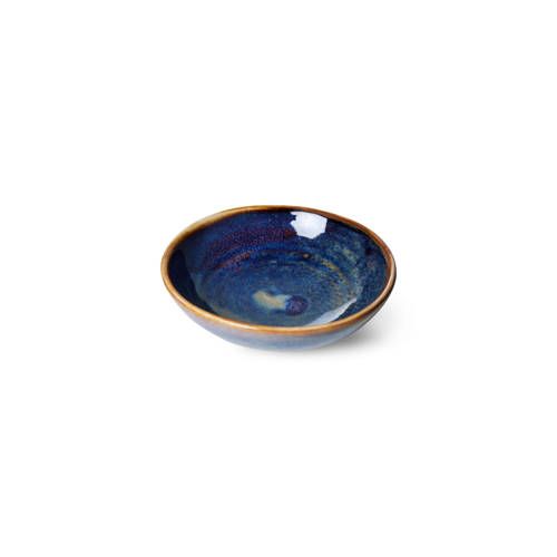 HK Living schaaltje Chef ceramics (Ø9 cm) - blauw - porselein