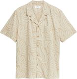 s.Oliver Hemd Beige Katoen Lange Mouw Gebloemd Regular Fit Mannen M