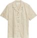 s.Oliver Hemd Beige Katoen Lange Mouw Gebloemd Regular Fit Mannen M