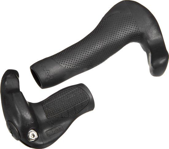 SQlab Stuby Short Handvatten fiets – Bar ends Stads-/Trekkingfiets – Zwart – M - ø105 mm - Zwart