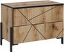 Vicco Hatto Nachtkastje – 78 x 55.2 cm met 2 lades Eiken