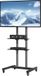 VEVOR Mobiel Tv-Meubel Mobiele Tv-Wagen voor 32-70 Inch Tv'S met Wieltjes En Een Dienblad