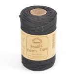 100m Everlasto 100m 'Solid' Beautiful Baker's Cotton Craft Twine (ongeveer 2 mm) (zwart)
