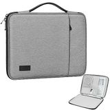 MoKo Tablethoes, compatibel met iPad Pro 11 M2 2022-2018, iPad 10,9 2022, iPad Air 5/4 2022, Galaxy Tab A8 10,5/Tab S8 11 inch 2022, polyester sleeve case voor 9-11 inch tablet, zwart/grijs