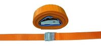 Eenvoudige riem oranje met klem 25 mm 1,5 m
