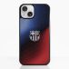 FC Barcelona Coque de Téléphone 3D Apple iPhone 14 - Blason Estompé